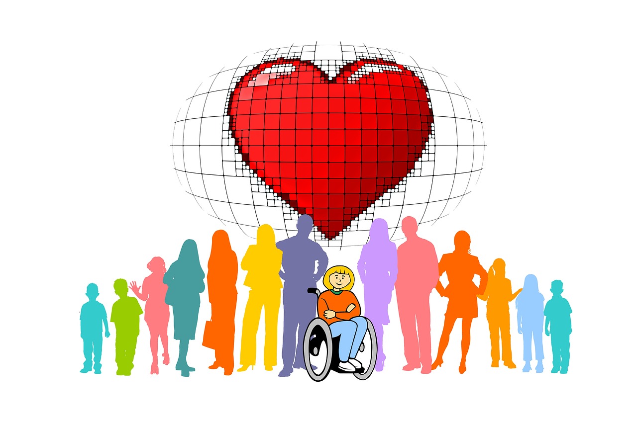 inclusion, group, wheelchair, wheelchair users, handicap, heart, disability, disadvantage, person, this includes, people, man, woman, company, community, workforce, included, barrier, family, integration, inclusion, inclusion, inclusion, inclusion, inclusion, disability, disability, workforce