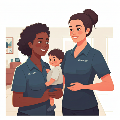Authentic interaction between a warm support worker and a Sydney family in their home